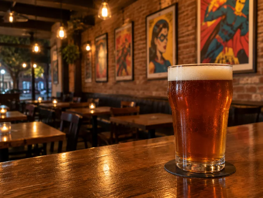 Salón de Historietas Resto Bar en Junín con cerveza tirada